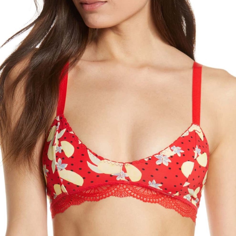 NEW Free People Mari Printed Bralette